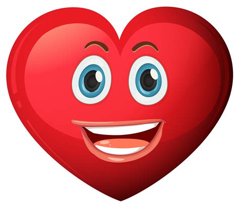 cartoon hearts with faces.